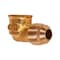 Everflow 1/2 Flare x 3/8 FIP Reducing 90 Degree Elbow Pipe Fitting, Brass F50R-1238 - alternate 3